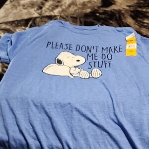 - Peanuts Blue Graphic T-Shirt